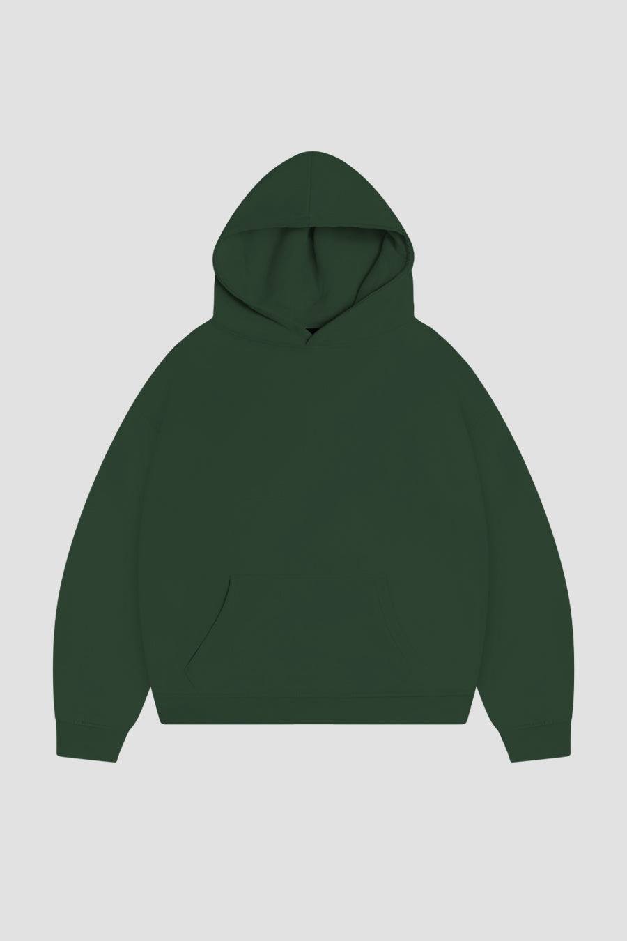 Hoodie Green Cropped